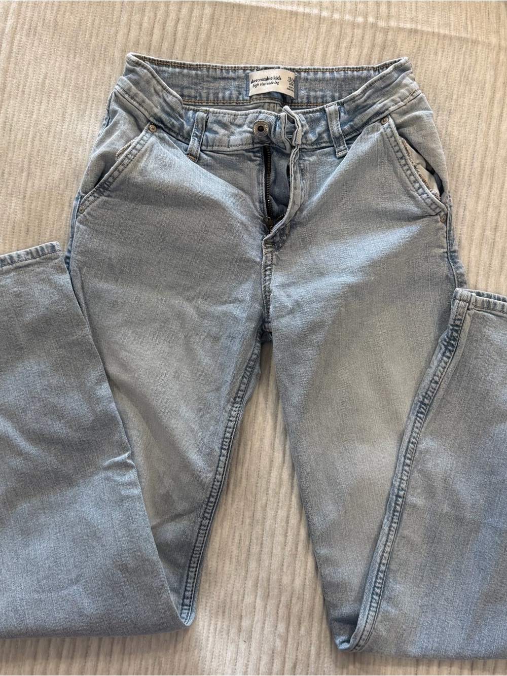 abercrombie kids Light Blue Boyfriend Jeans